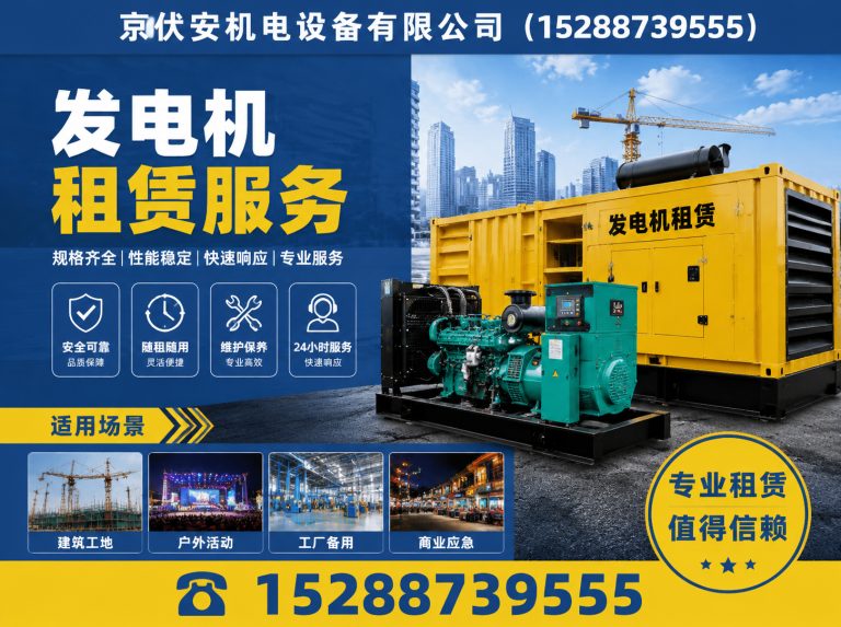 武威静音发电车租赁展示图